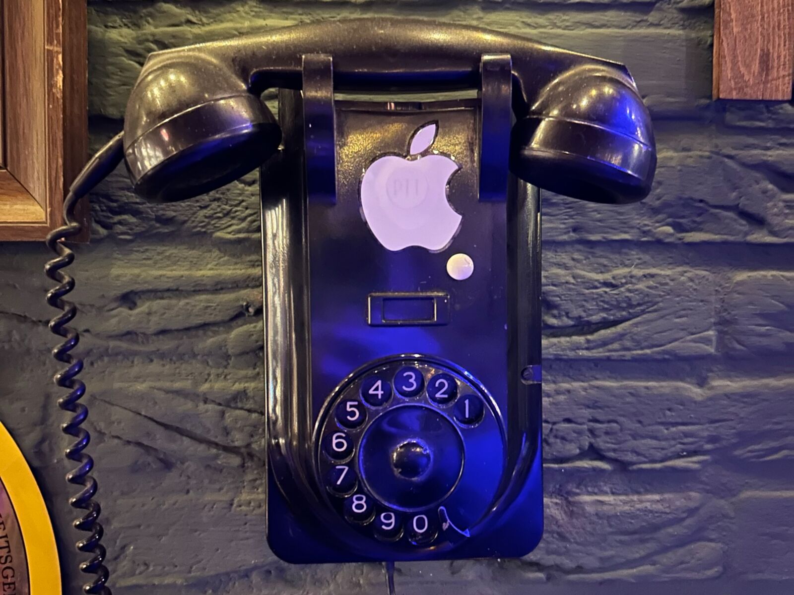a retro wall phone